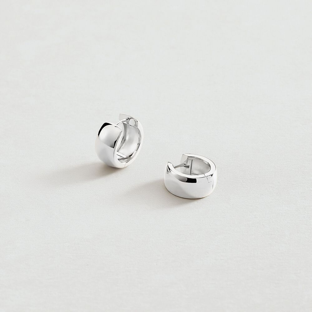 Créoles JASERON - Argenté - Boucles d'oreilles fantaisies  | Agatha