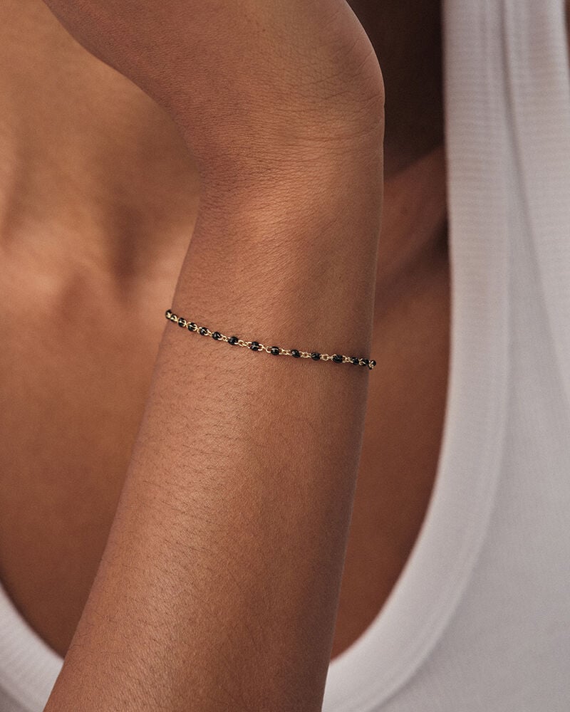 Bracelet souple SMARTY - Noir / Doré - Bracelets fantaisie  | Agatha Bracelet souple SMARTY - Noir / Doré - Bracelets fantaisie  | Agatha