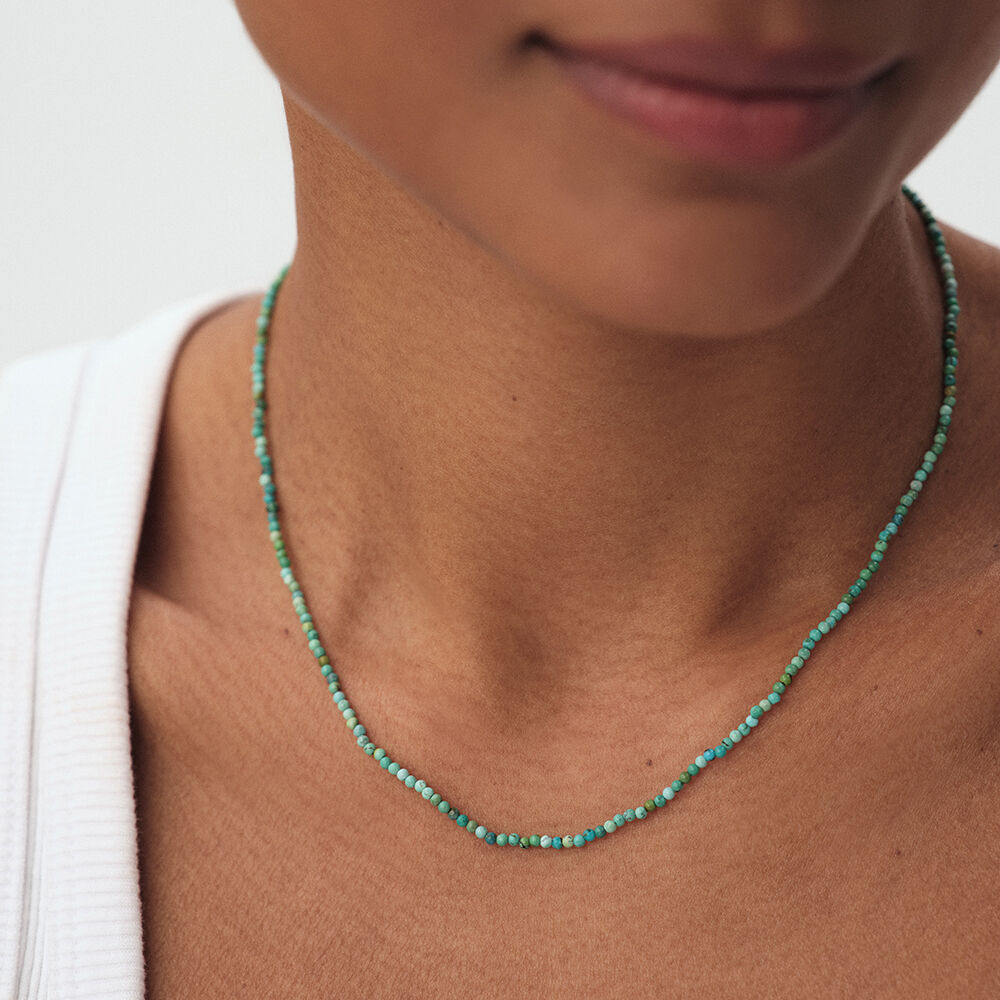 Collier ras du cou PIERRES NATURELLES - Turquoise - Colliers fantaisie  | Agatha