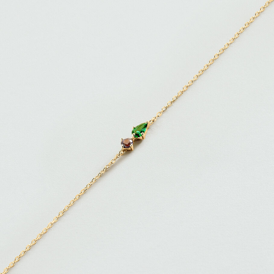 Bracelet souple ASTRE - Vert / Doré - Bracelets  | Agatha