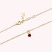 Collier ras du cou BEGUIN - Rouge / Doré - Colliers  | Agatha