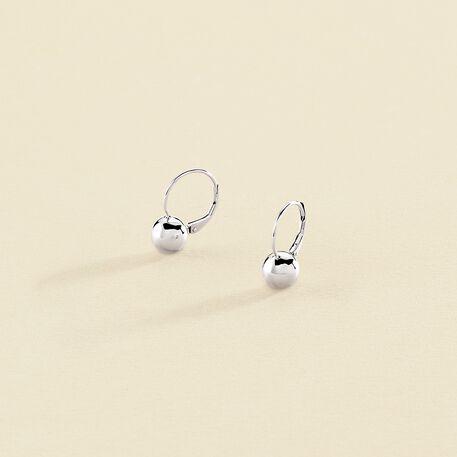 Boucles d'oreilles pendantes BOUL - Argenté - Boucles d'oreilles  | Agatha
