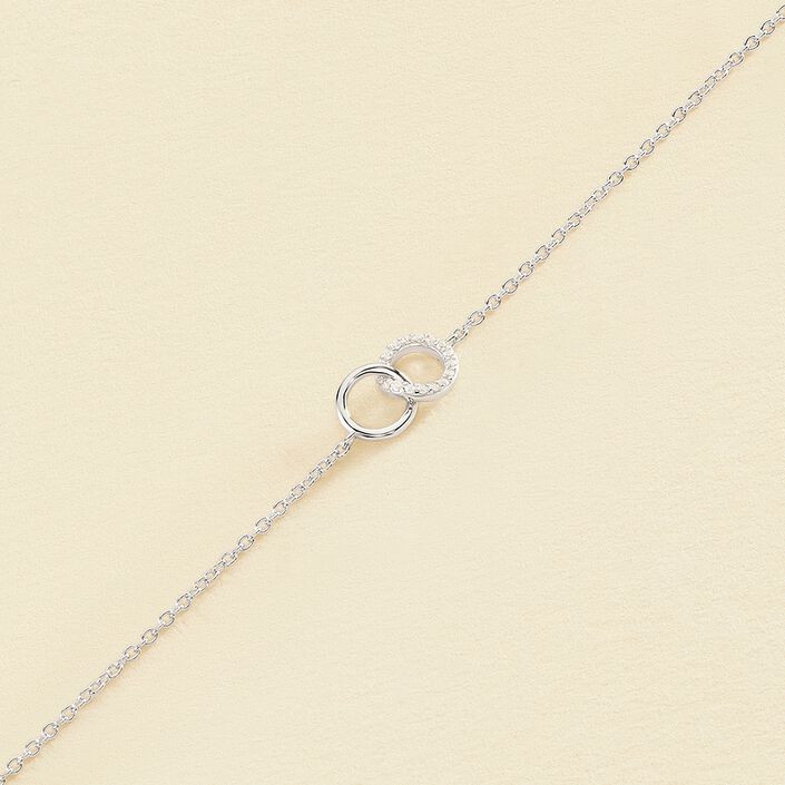 Bracelet souple RONDOU - Cristal / Argenté - Bracelets  | Agatha