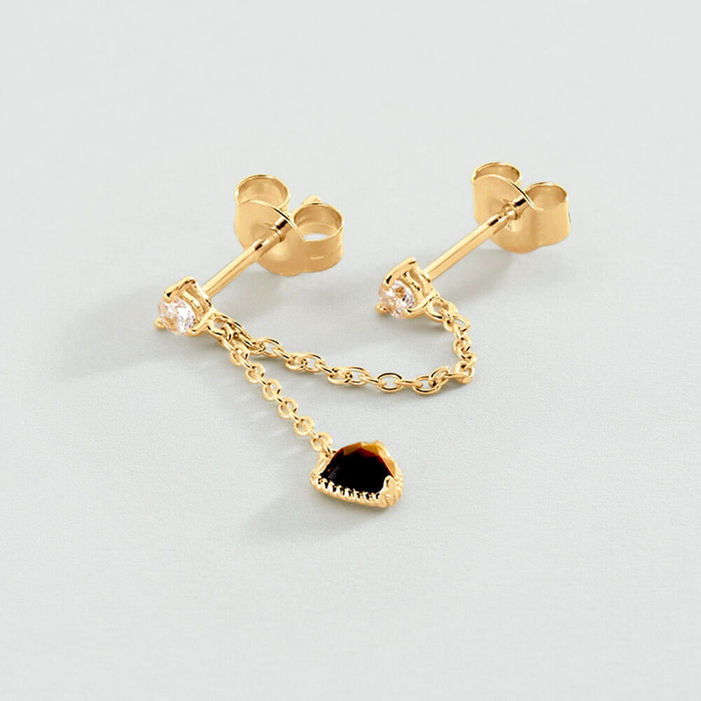 Boucles d'oreilles puces PIERRES NATURELLES MIX & MATCH - Oeil de tigre - Boucles d'oreilles puces  | Agatha