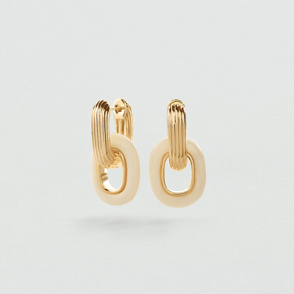 Cr&eacute;oles PALAIS ROYAL PETIT MOD&Egrave;LE - Ivoire / Dor&eacute; - Cr&eacute;oles  | Agatha