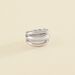 Bague large TRIJONC - Argenté - Bagues  | Agatha