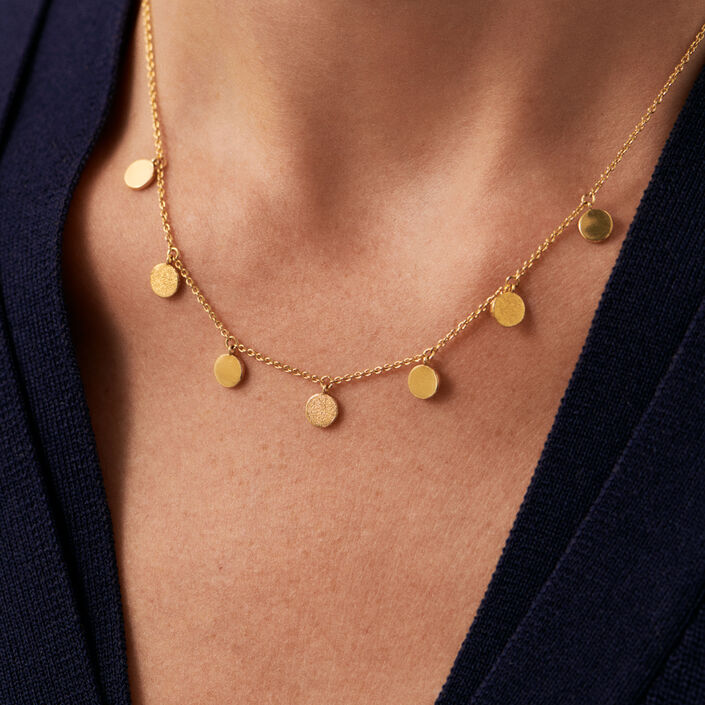 Collier ras du cou O'SOLEIL - Doré - Colliers  | Agatha