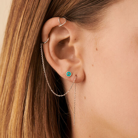 Piercing ear cuff ROLLING - Argenté - Piercings  | Agatha
