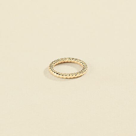 Bague fine GOLDEN - Doré - Bagues  | Agatha