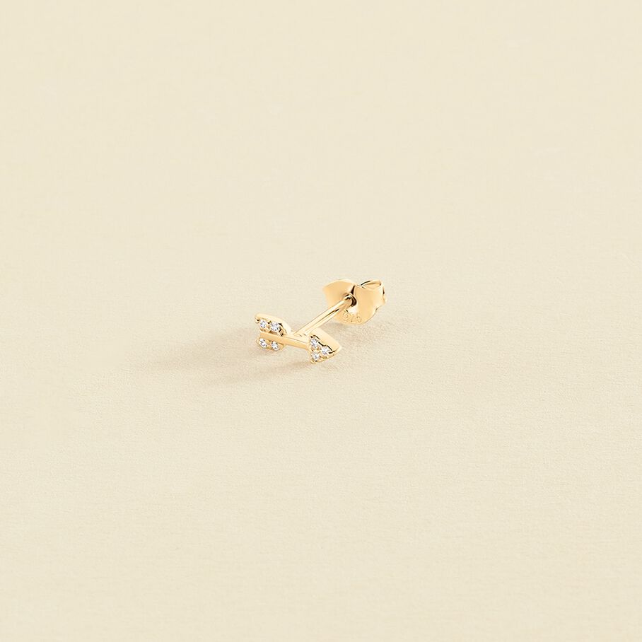 Piercing puce FLECHITA - Cristal / Doré - Piercings  | Agatha