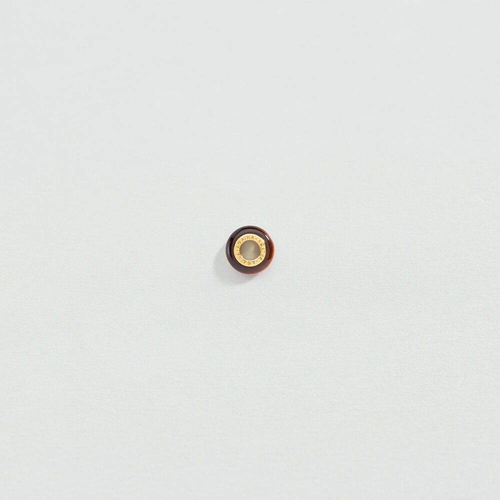 Pendentif DONUTS PIERRES NATURELLES - Oeil de tigre - Tous les charms  | Agatha