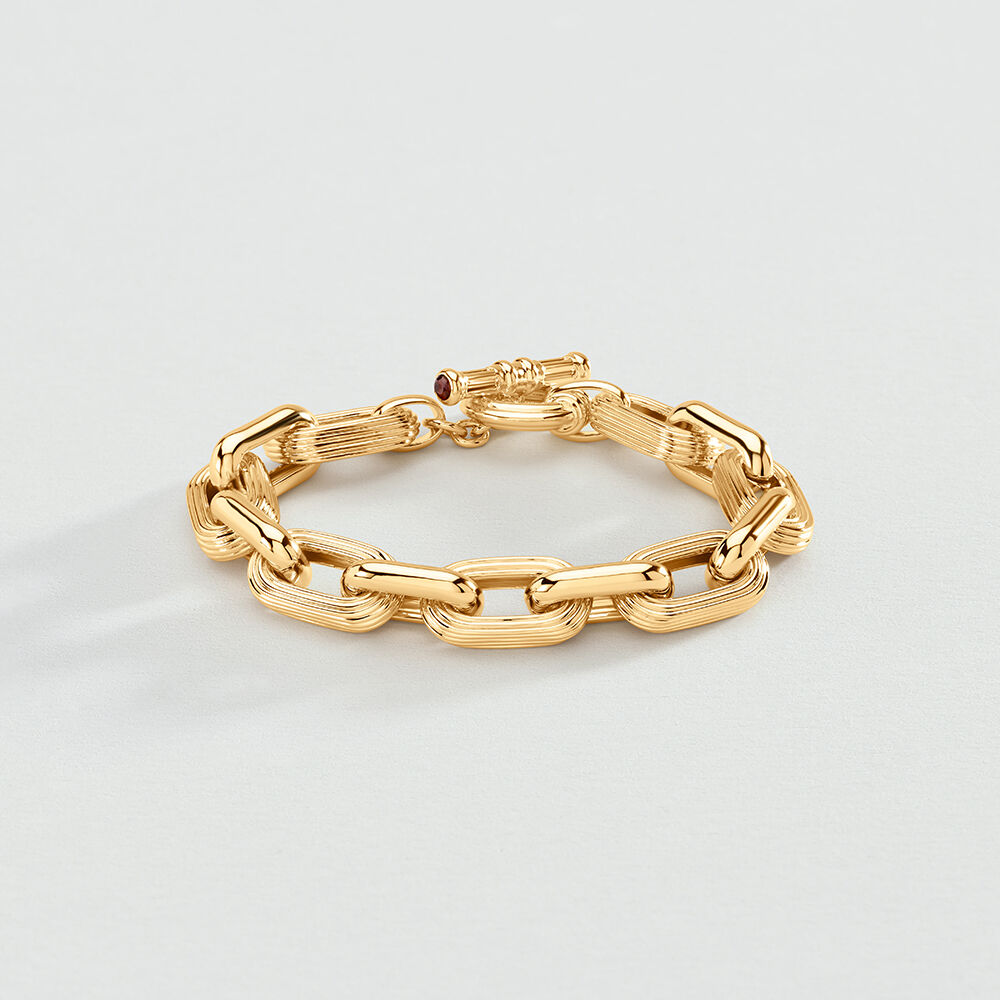 Bracelet souple HAUSSMANN - Doré - Bracelets souples  | Agatha