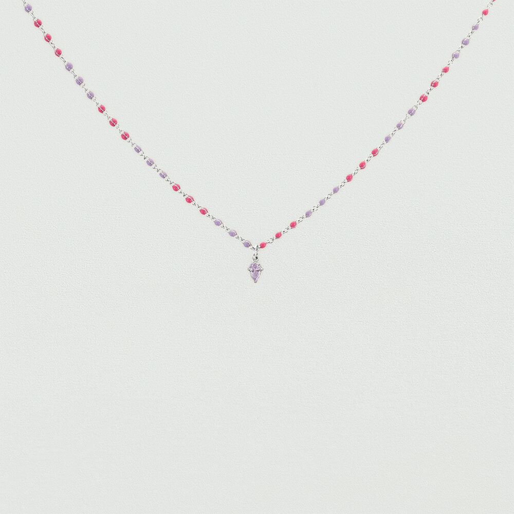 Collier ras du cou SMARTY - Rose / Violet - Colliers ras du cou  | Agatha