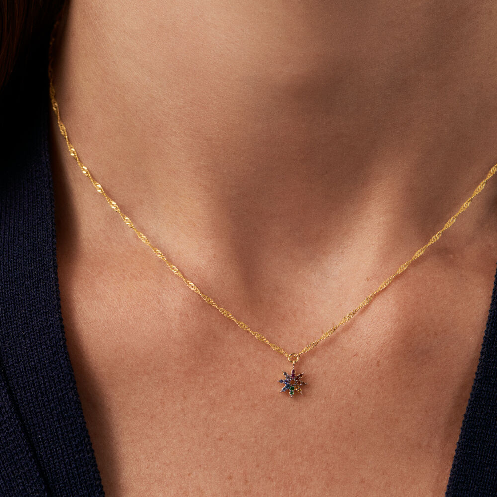 Collier ras du cou SPACEAG - Multicolore / Doré - Colliers fantaisie  | Agatha