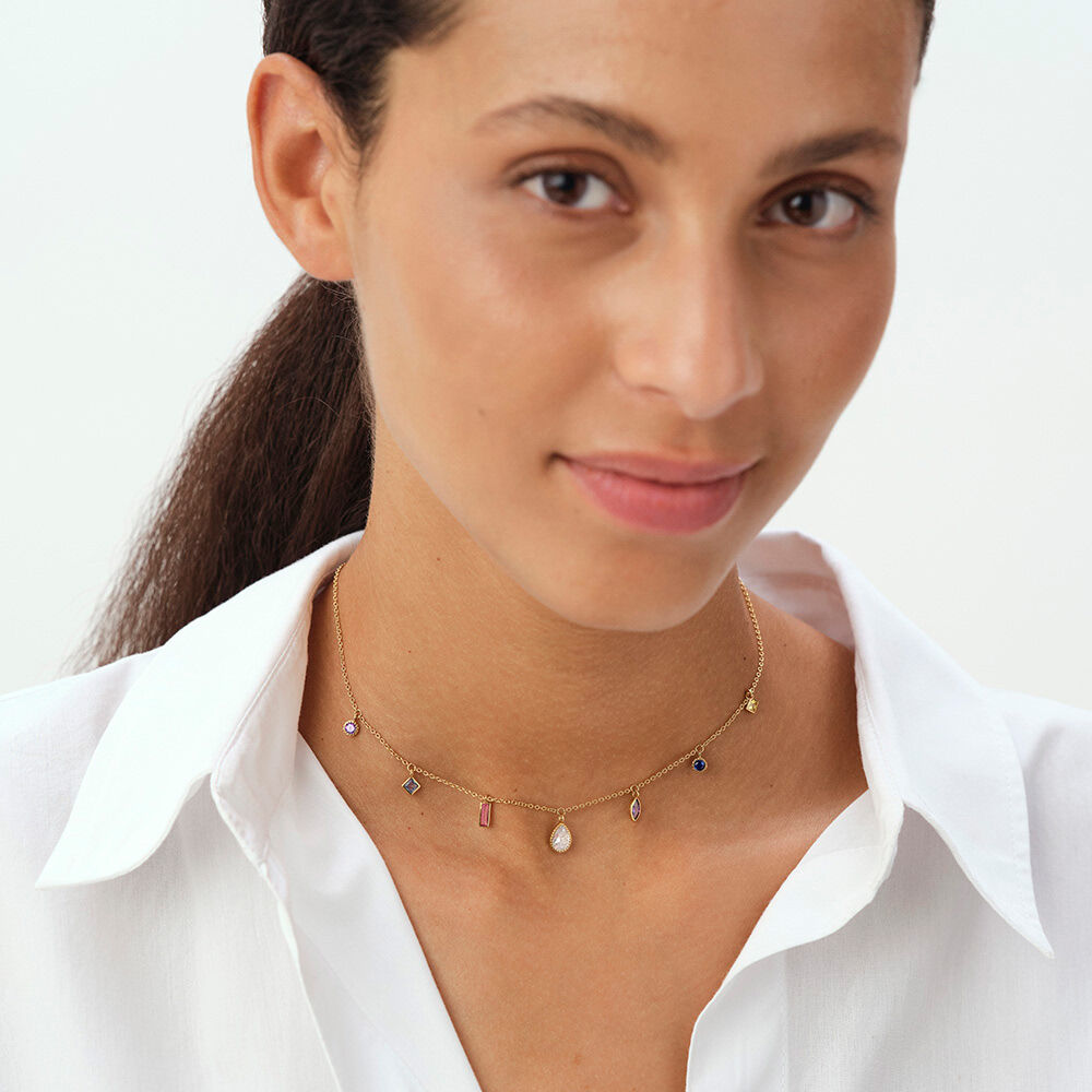 Bague fine CRYSTAL - Cristal / Dor&eacute; - Bagues avec pierre  | Agatha