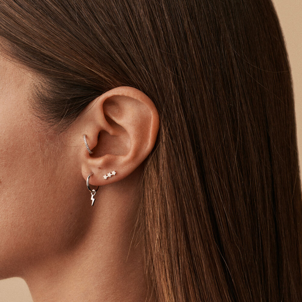 Piercing puce TRIOSTAR - Argenté - Piercings  | Agatha