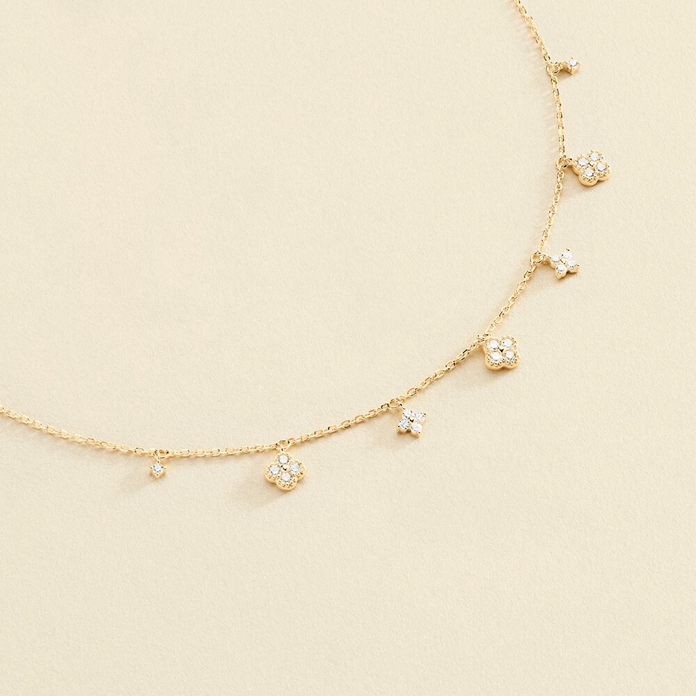 Collier ras du cou BELOVED - Cristal / Doré - Colliers  | Agatha
