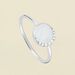Bague fine MOONNACRE - Nacre / Argenté - Bagues  | Agatha