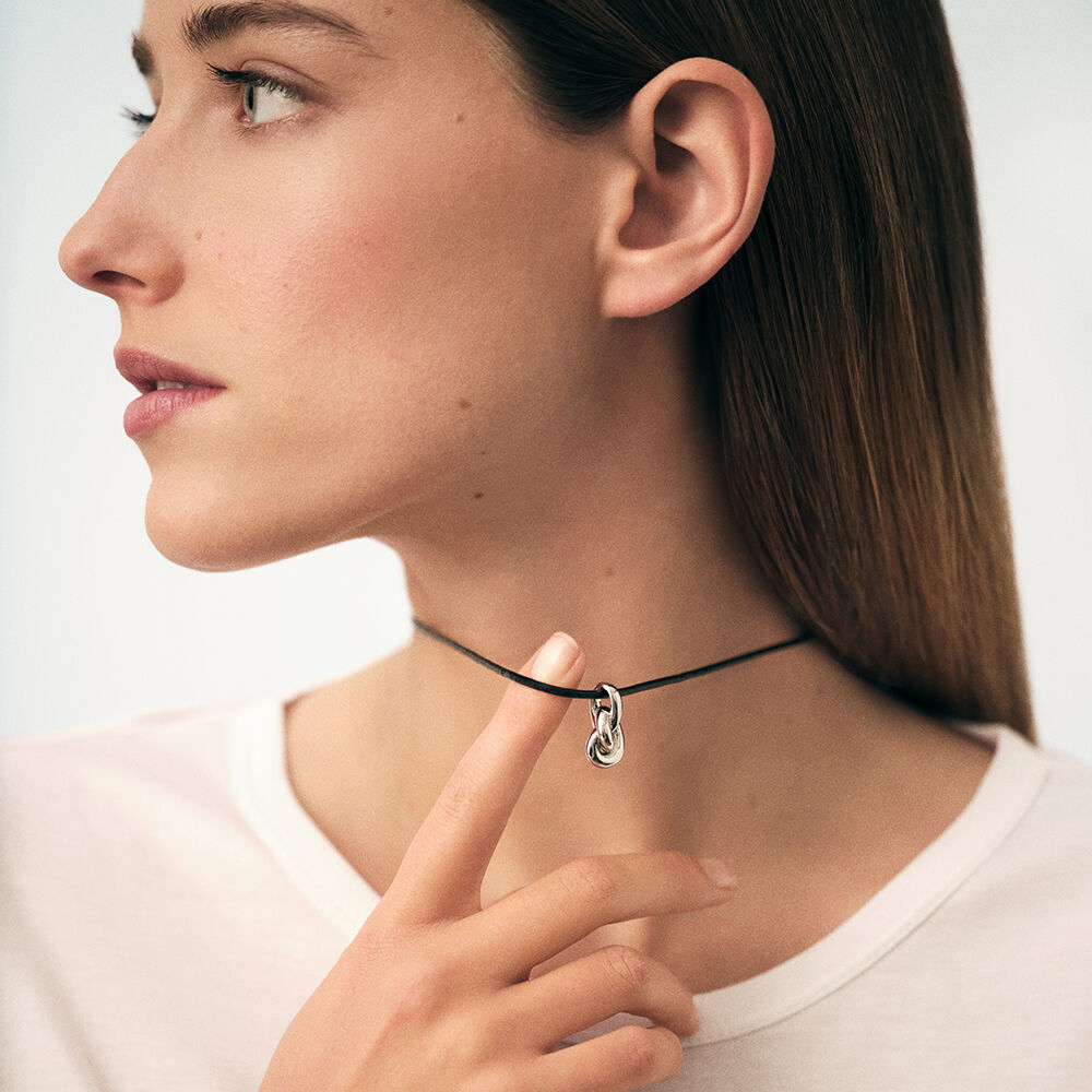 Collier ras du cou LOULOU - Noir / Argenté - Colliers fantaisie  | Agatha