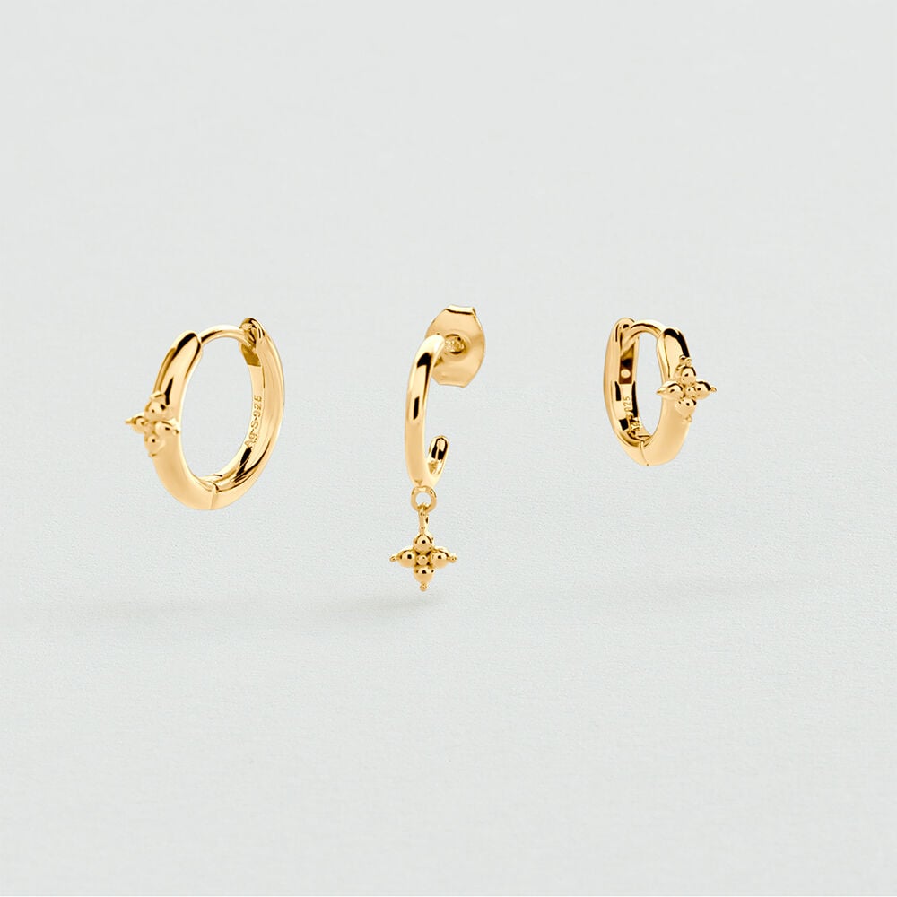 Set de boucles d'oreilles BELOVED MIX & MATCH - Dor&eacute; - Boucles d'oreilles  | Agatha