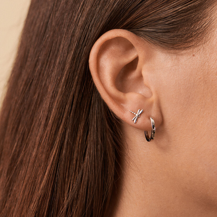 Piercing puce LIBELLULE - Argenté - Piercings  | Agatha