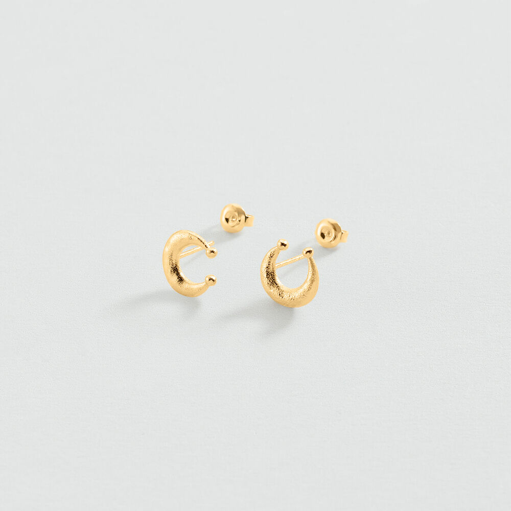 Boucles d'oreilles pendantes PANGEA - Dor&eacute; - Boucles d'oreilles pendantes  | Agatha