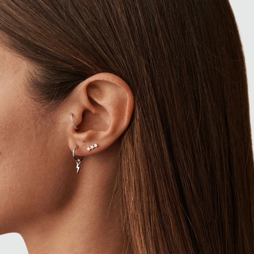 Piercing puce TRIOSTAR - Argenté - Bijoux sans pierre  | Agatha