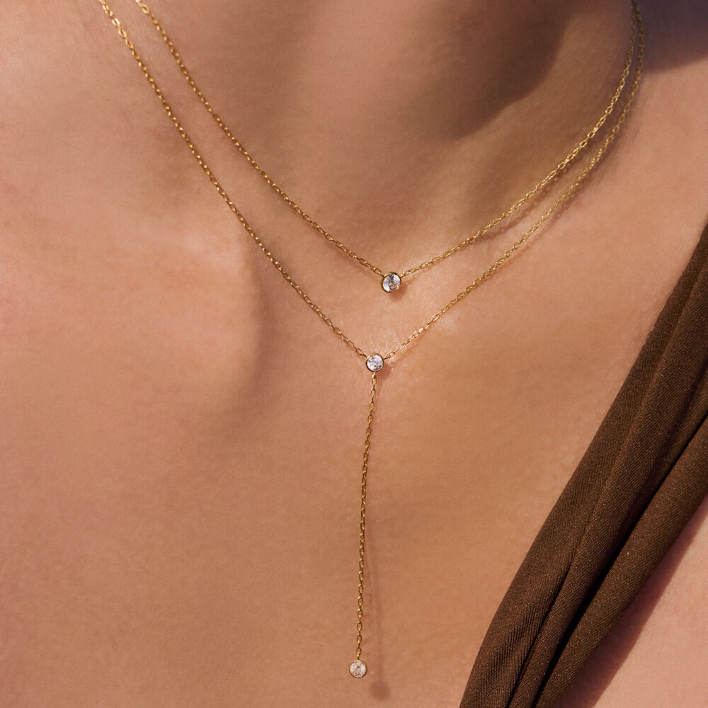 Collier ras du cou BRILLANT - Cristal / Doré - Colliers fantaisie  | Agatha
