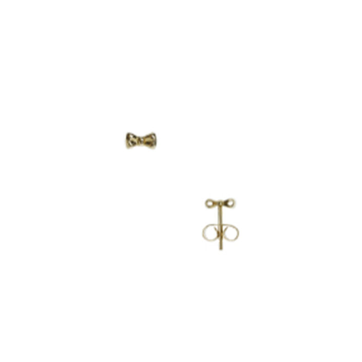 Boucles d'oreilles puces MINI NOEUD - Or Jaune - Boucles d'oreilles puces  | Agatha