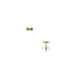 Boucles d'oreilles puces MINI NOEUD - Or Jaune - Boucles d'oreilles puces  | Agatha