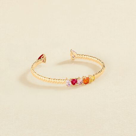 Jonc VAGUE - Multicolore / Doré - Bracelets  | Agatha