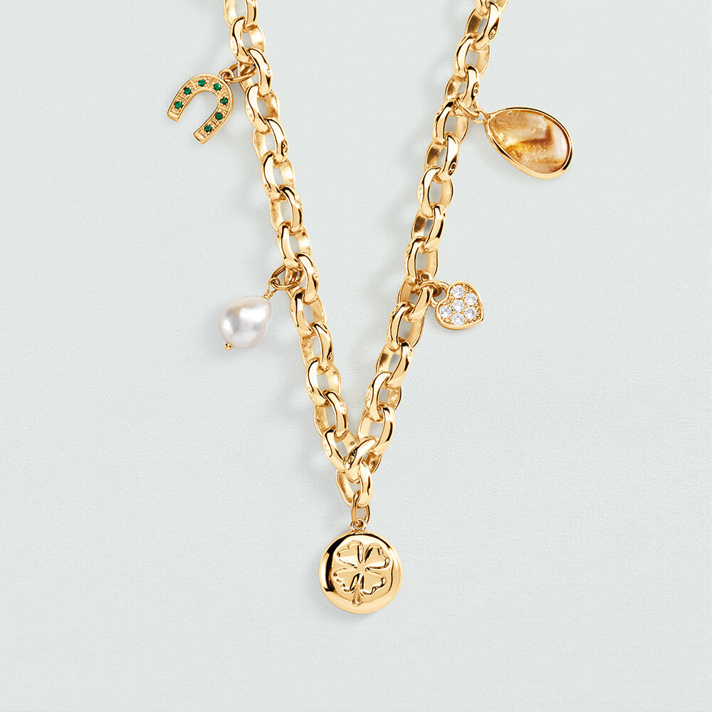 Collier ras du cou CHARMS - Multicolore / Doré - Colliers ras du cou  | Agatha