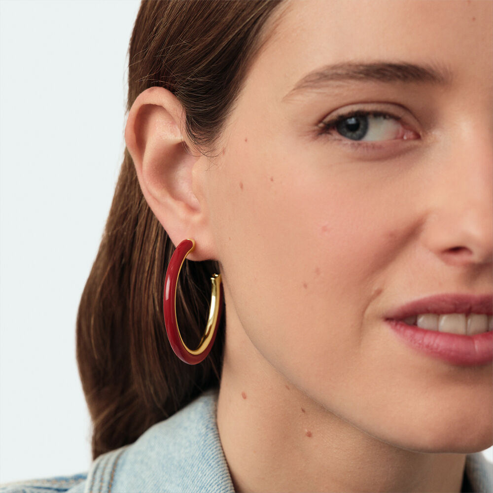 Cr&eacute;oles PALAIS ROYAL - Rouge / Dor&eacute; - Cr&eacute;oles  | Agatha