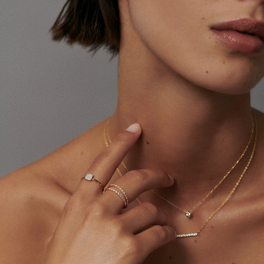 Bague top fine doré