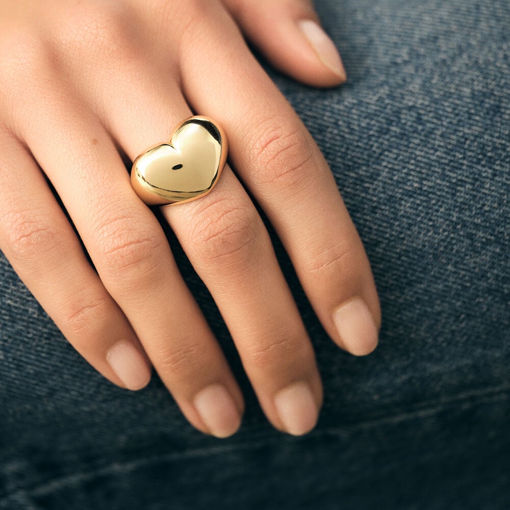 Bague large DESIREE - Doré - Bagues fantaisie  | Agatha