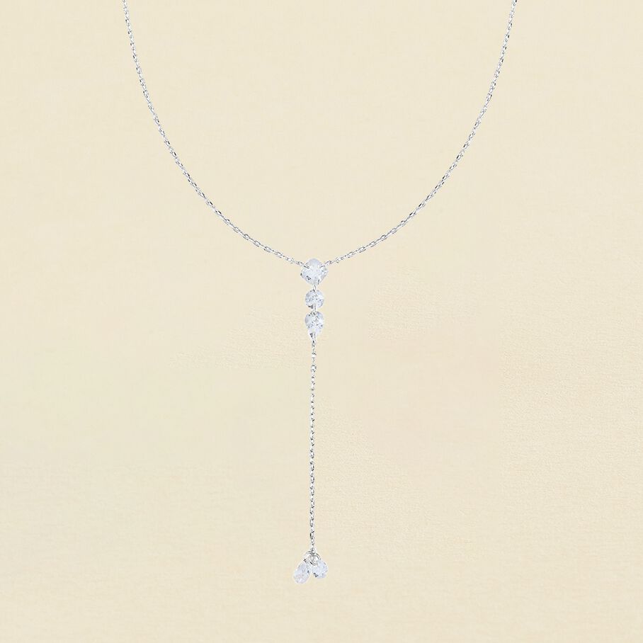 Collier mi-long PETILLE - Cristal / Argenté - Colliers  | Agatha