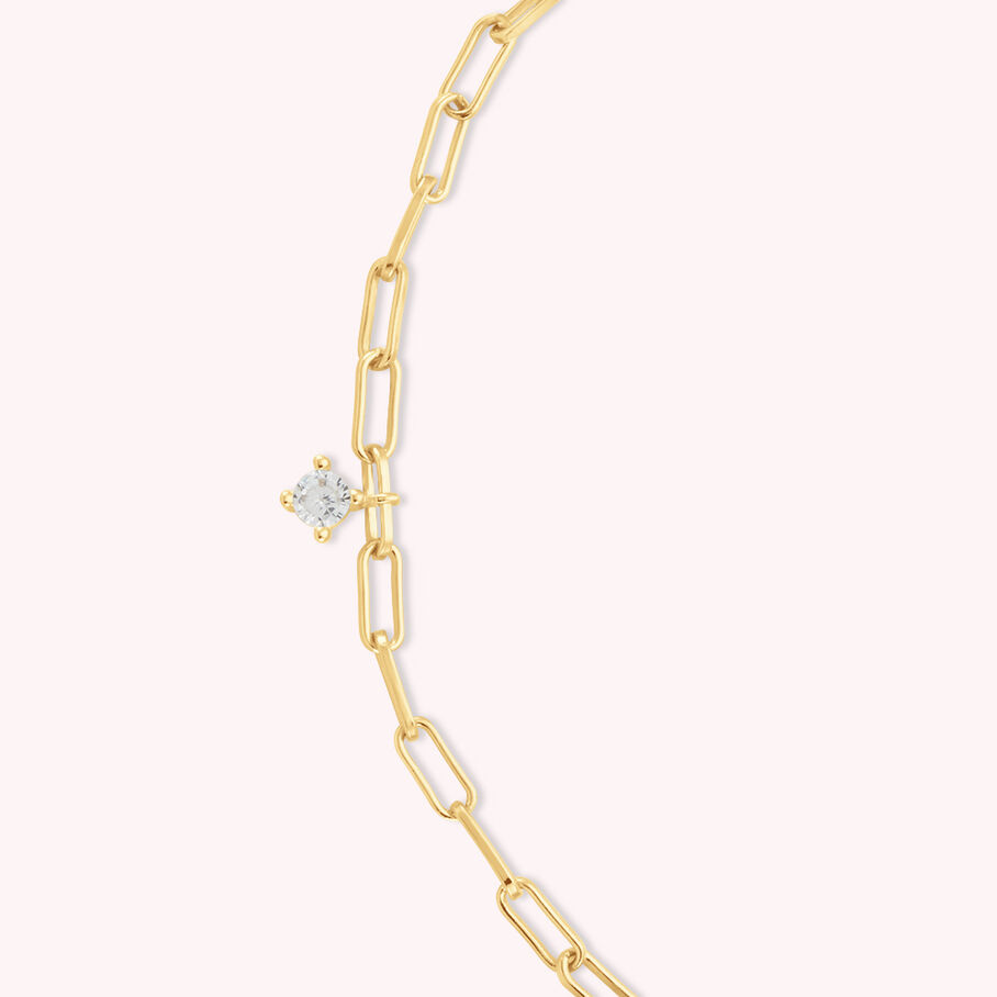Bracelet souple HERA - Cristal / Doré - Bracelets  | Agatha