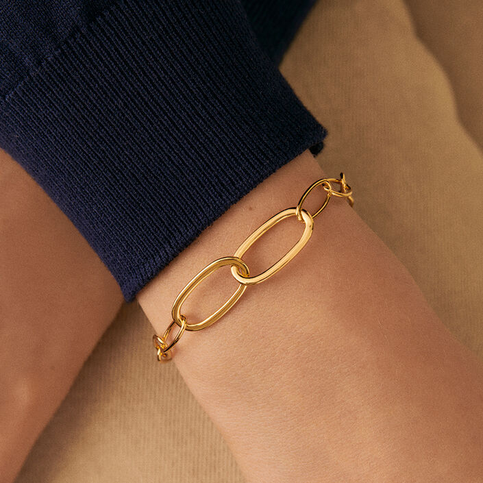 Bracelet souple CHAIN - Doré - Bracelets  | Agatha