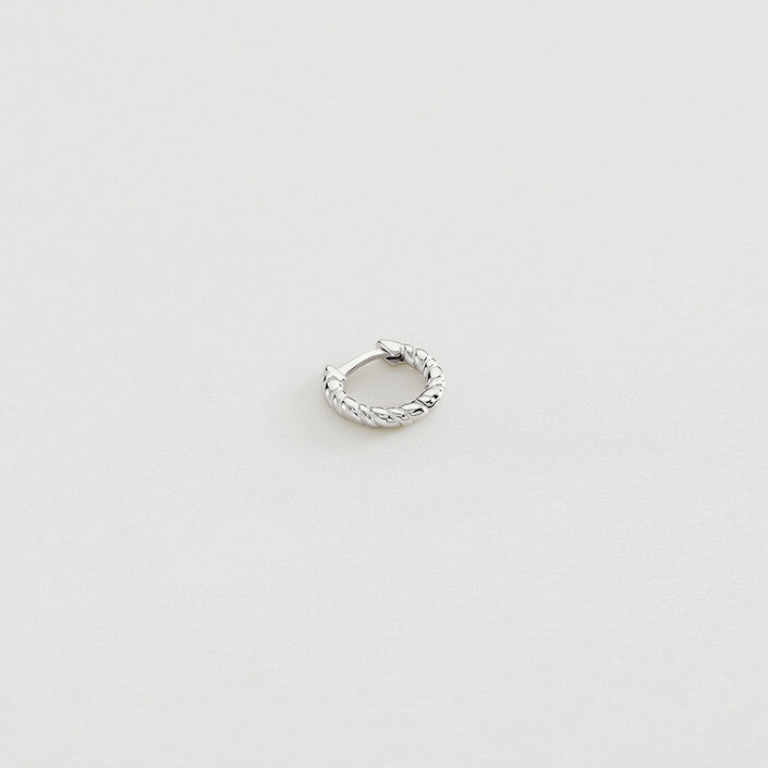 Piercing créole TRESSEE - Argenté - Piercings  | Agatha