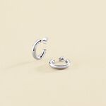 Créoles GIPSY - Argenté - Boucles d'oreilles  | Agatha