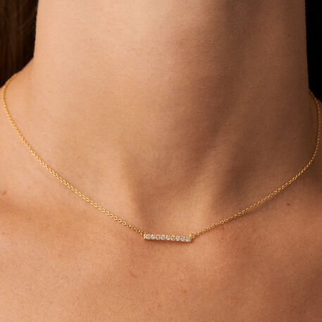 Collier ras du cou BARSHINE - Cristal / Doré - Colliers  | Agatha