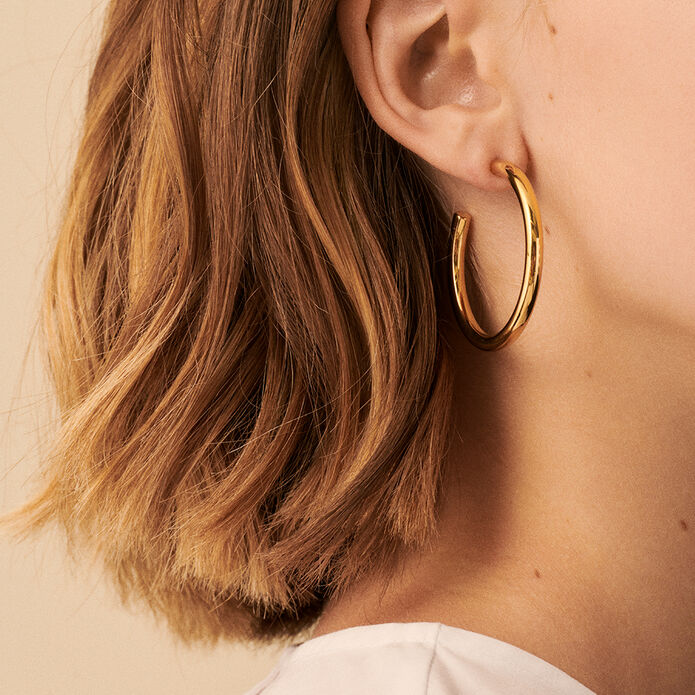 Créoles GIPSY - Doré - Boucles d'oreilles  | Agatha