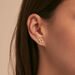 Piercing puce SHINE - Cristal / Doré - Piercings  | Agatha