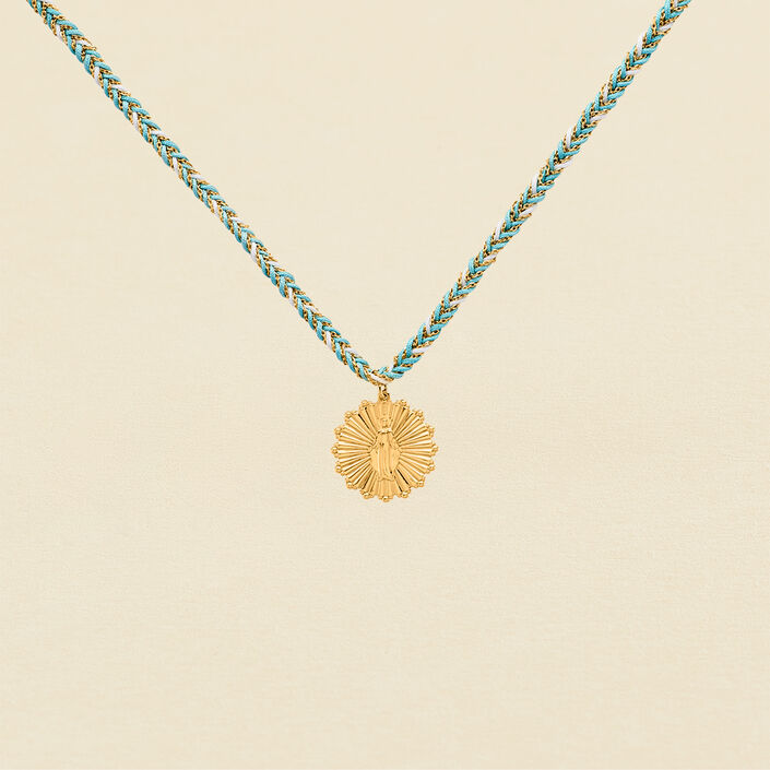 Choker PASSION - Bleu / Doré - Colliers  | Agatha