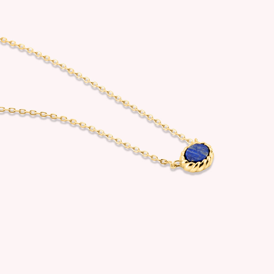 Collier ras du cou ATMA - Lapis/ bleu - Colliers  | Agatha