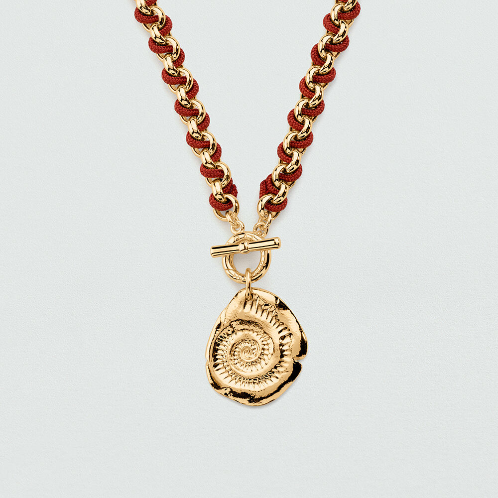 Collier ras du cou GAMBETTA - Terracotta / Dor&eacute; - Colliers ras du cou  | Agatha