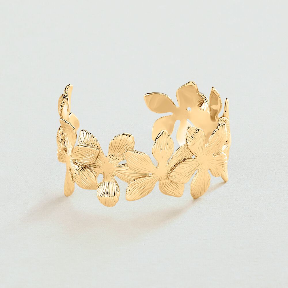 Manchette BLOOM - Doré - Bracelets fantaisie  | Agatha