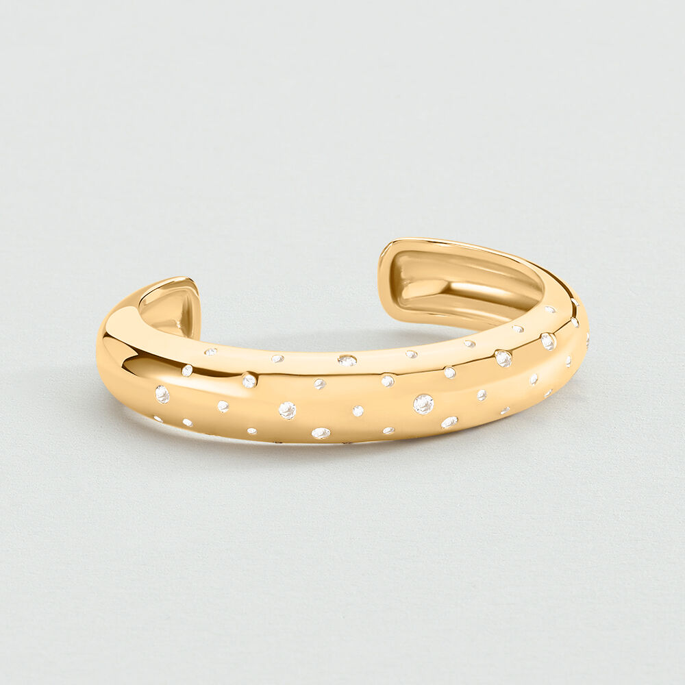 Jonc DANAE - Cristal / Dor&eacute; - Joncs  | Agatha