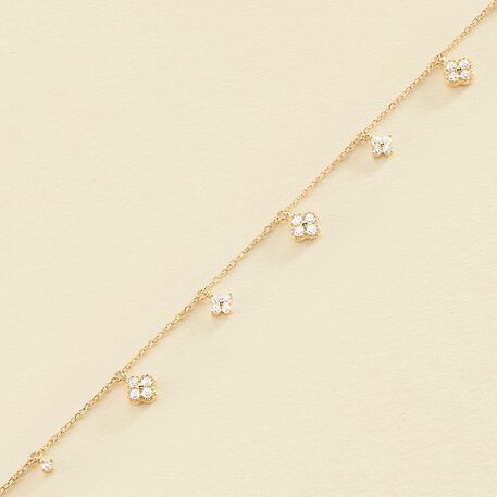 Bracelet souple BELOVED - Cristal / Doré - Bracelets  | Agatha