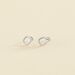 Boucles d'oreilles puces SISSI - Cristal / Argenté - Boucles d'oreilles puces  | Agatha